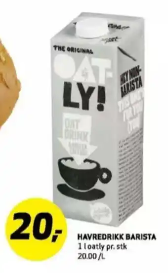 Bunnpris Barista havredrikk tilbud