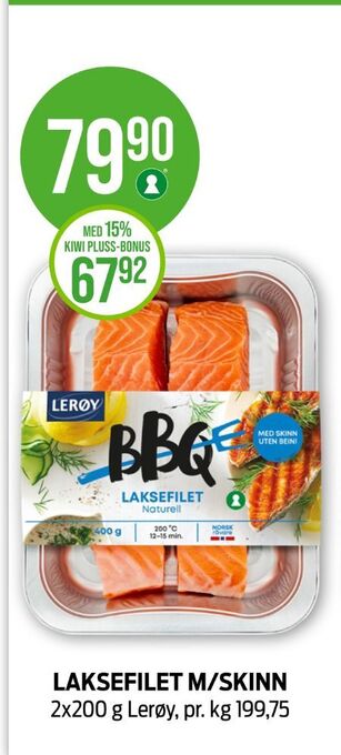 Kiwi Lerøy laksefilet tilbud