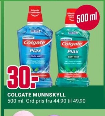 Europris Colgate Munnskyll tilbud