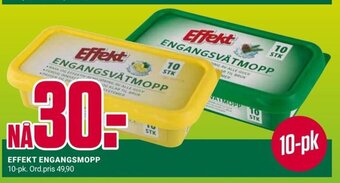 Europris Effekt Engangsmopp tilbud