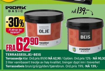 Europris Terrasseolje/-Beis tilbud