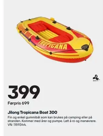 XXL Sport Jilong Tropicana Boat 300 tilbud