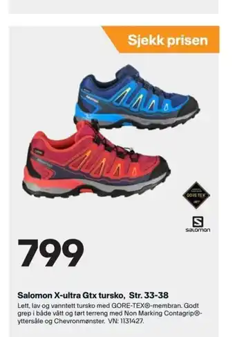XXL Sport Salomon X-Ultra GTX Tursko tilbud