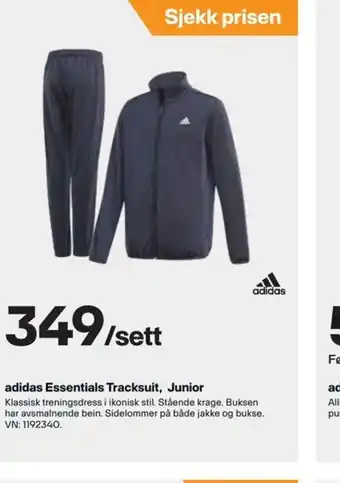XXL Sport Adidas Essentials Tracksuit Junior tilbud
