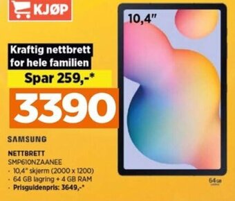 POWER SAMSUNG nettbrett tilbud