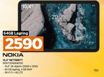 POWER NOKIA 10,4" nettbrett tilbud