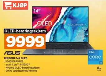 POWER ASUS zenbook 14X OLED tilbud