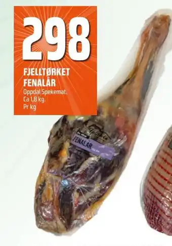 Coop Obs Fjelltørket fenalår tilbud