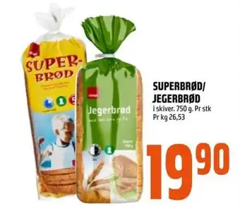 Coop Obs Superbrød/jegerbrød tilbud