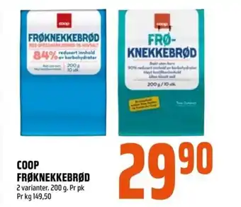 Coop Obs Coop frøknekkebrød tilbud
