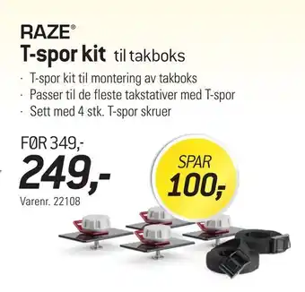Thansen T-spor kit til takboks tilbud
