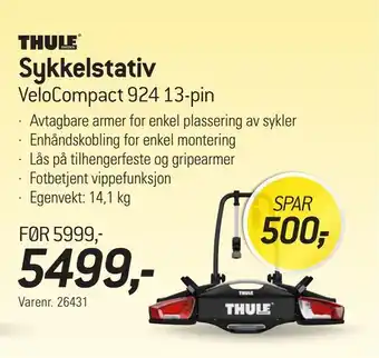 Thansen Sykkelstativ VeloCompact 924 13-pin tilbud