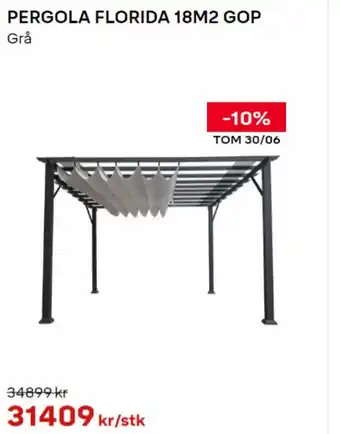 Byggmax Pergola Florida 18M2 Gop tilbud