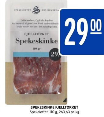 Rema 1000 Spekeskinke Fjelltørket tilbud