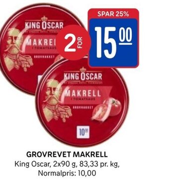 Rema 1000 Grovrevet Makrell tilbud