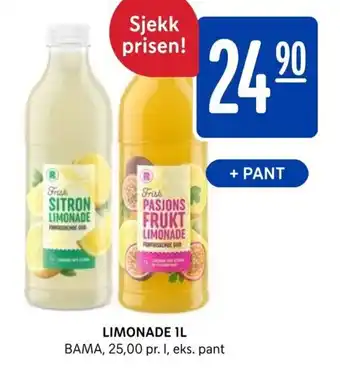 Rema 1000 Limonade 1L tilbud