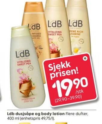 Rusta Ldb bodylotion tilbud