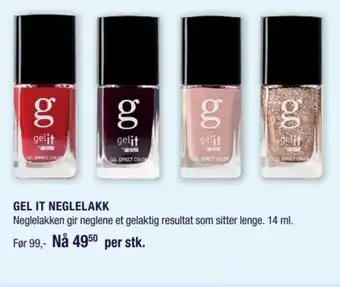 Ditt Apotek Gel It Neglelakk tilbud