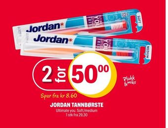 Coop Extra Jordan tannbørste tilbud