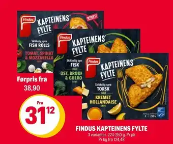 Coop Extra Findus kapteinens fylte tilbud