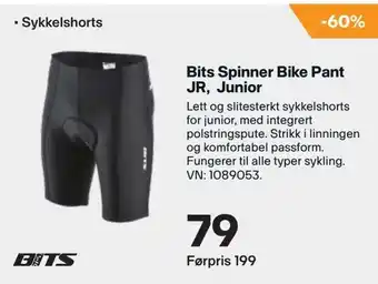XXL Sport Bits Spinner Bike Pant JR, Junior tilbud