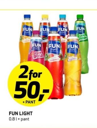 Bunnpris Fun light saft tilbud