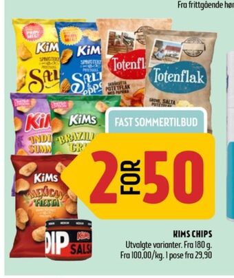 Coop Prix Kims chips tilbud