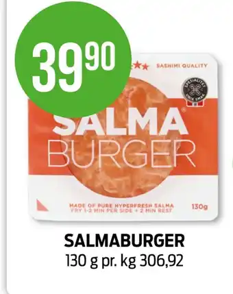 Kiwi Salma lakseburger tilbud
