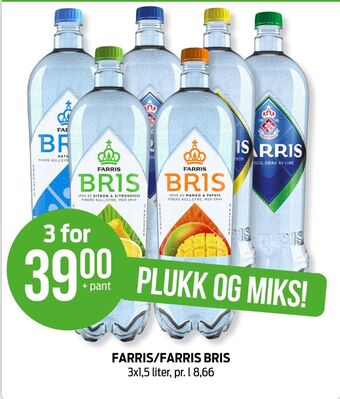 Kiwi Farris mineralvann tilbud