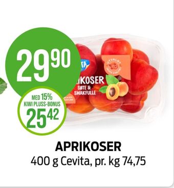 Kiwi Cevita aprikos tilbud