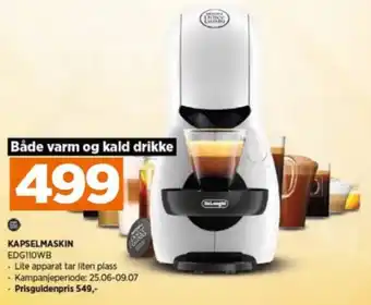 POWER Delonghi kapselmaskin tilbud