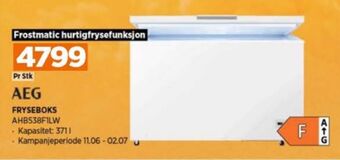 POWER Aeg fryseboks tilbud