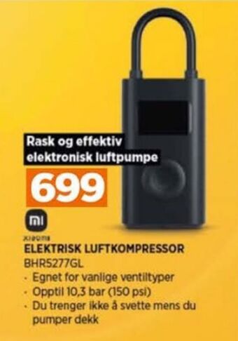 POWER Xiaomi sykkelpumpe tilbud