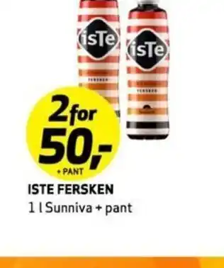 Bunnpris Iste Fersken tilbud