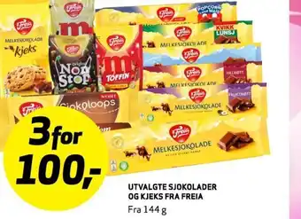 Bunnpris Utvalgte Sjokolader Og Kjeks Fra Freia tilbud