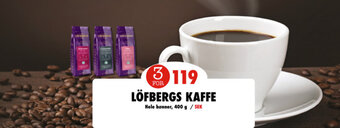 Nordby Supermarket Löfbergs kaffe tilbud