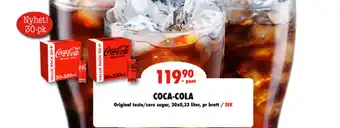 MaxiMat Svinesund Coca-cola 30x0,33 liter tilbud