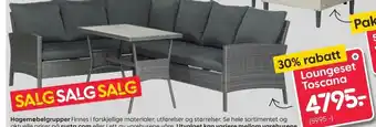 Rusta Loungeset Toscana tilbud