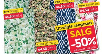 Rusta Utvalgte Sengesett tilbud