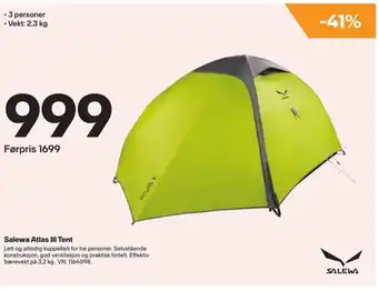 XXL Sport Salewa Atlas III Tent tilbud