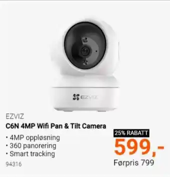 EZVIZ C6N 4MP wifi pan & tilt camera