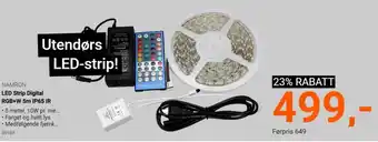 Elektroimportøren NAMRON LED strip digital RGB+W 5m IP65 IR tilbud