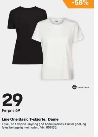 XXL Sport Line One Basic T-skjorte, Dame tilbud
