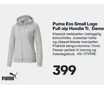 XXL Sport Puma Ess Small Logo Full-zip Hoodie Tr, Dame tilbud