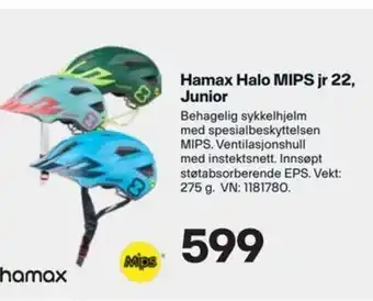 XXL Sport Hamax Halo MIPS jr22, Junior tilbud
