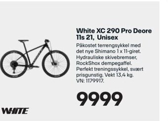 XXL Sport White XC 290 Pro Deore 11s 21, Unisex tilbud