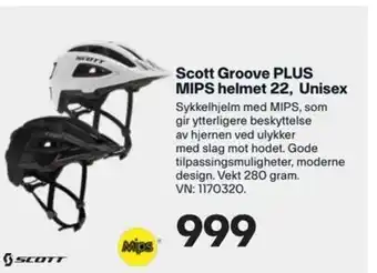 XXL Sport Scott Groove Plus MIPS helmet 22, Unisex tilbud