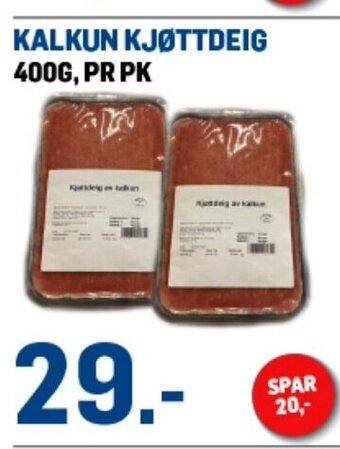 Price Lagerbutikk Kalkun Kjøttdeig tilbud