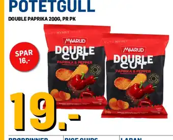 Potetgull Double Paprika