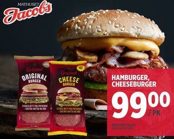 Jacobs Hamburger, Cheeseburger tilbud